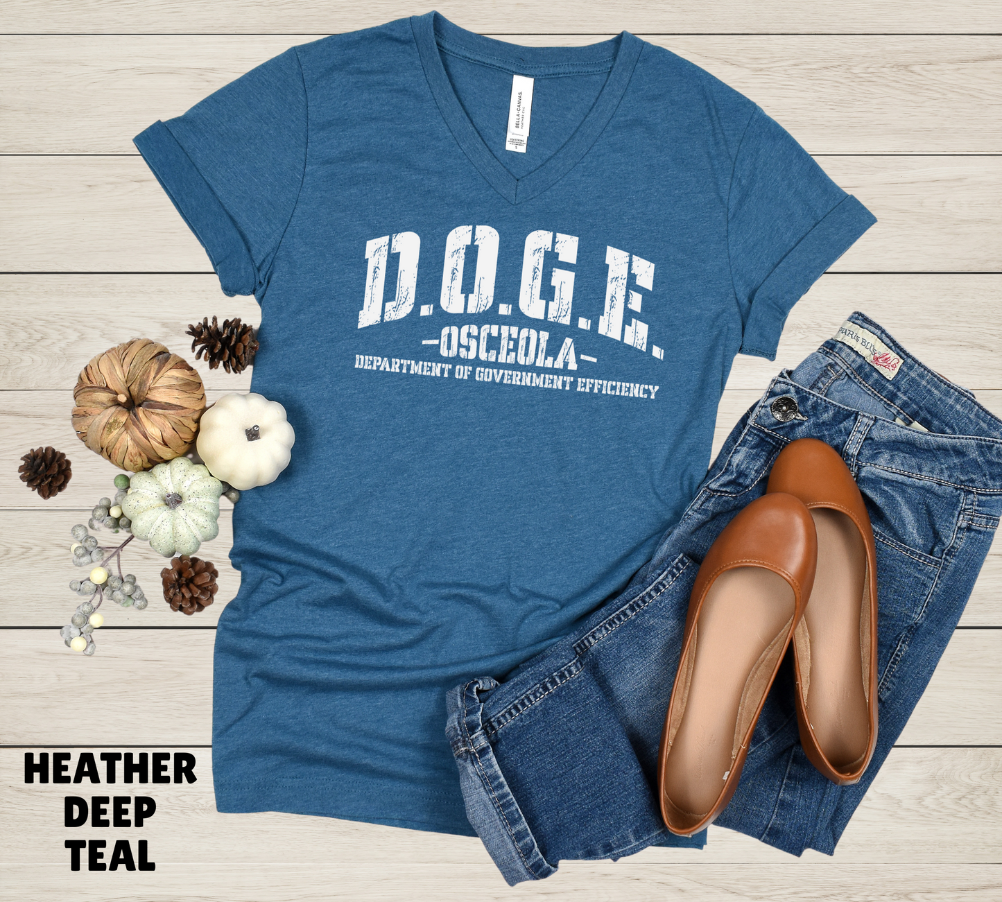 DOGE OSCEOLA DEPARTMENT OF GOVERNMENT EFFICIENCY D.O.G.E. UNISEX T-SHIRT