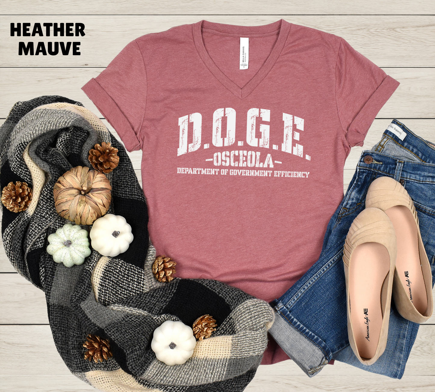 DOGE OSCEOLA DEPARTMENT OF GOVERNMENT EFFICIENCY D.O.G.E. UNISEX T-SHIRT