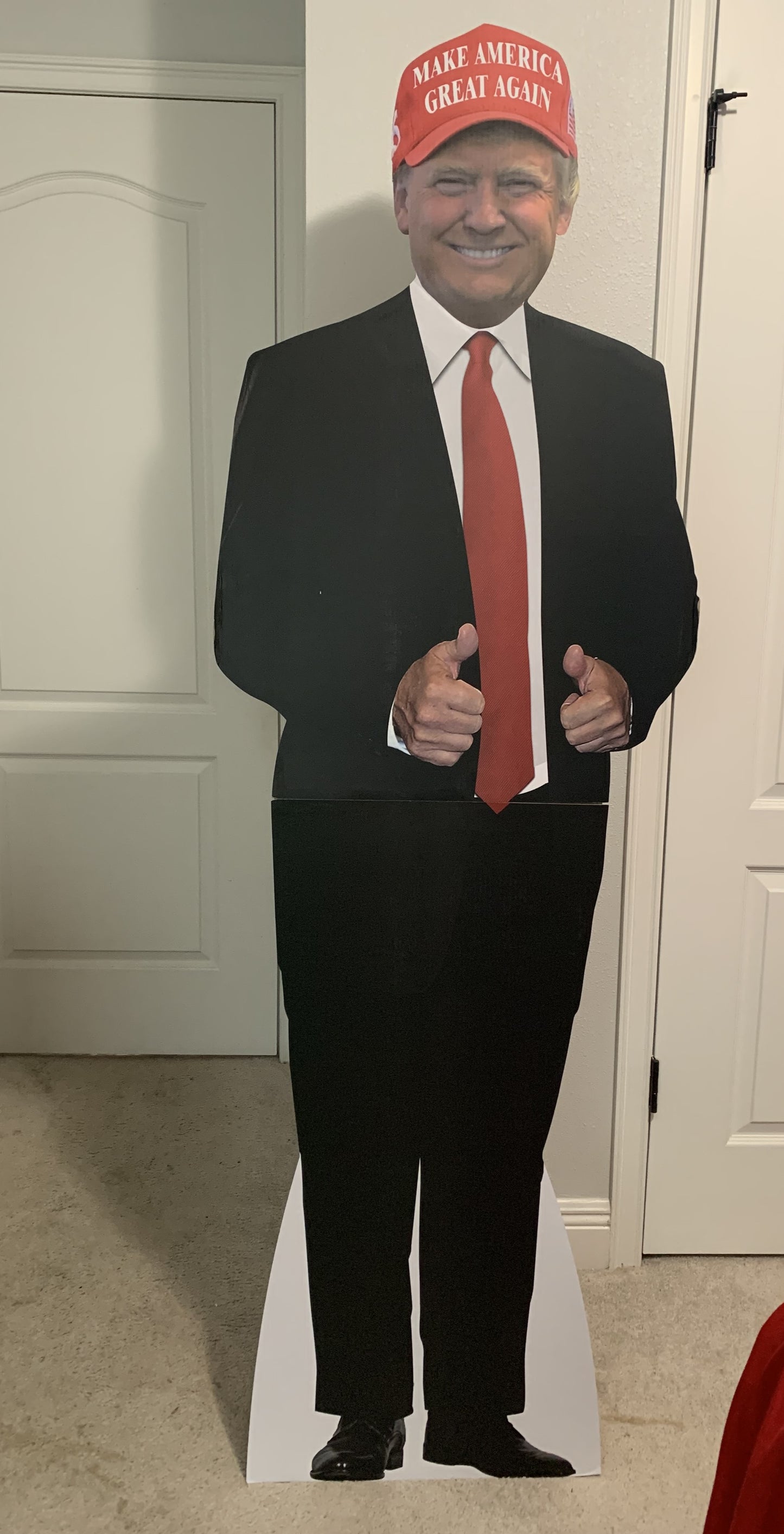 DONALD TRUMP LIFE SIZED 6 FOOT TALL SILHOUETTE CARDBOARD